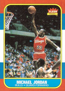 Michael Jordan 1986 Fleer Rookie Card - Reprint