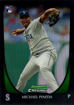 2011 Bowman Chrome Refractor Michael Pineda Rookie Card