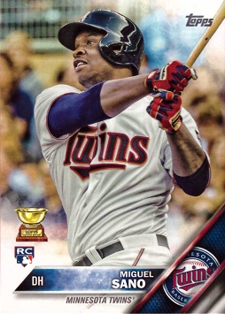 2016 Topps Baseball Miguel Sano Rookie Card