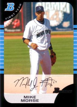 2005 Bowman Mike Morse Rookie Card