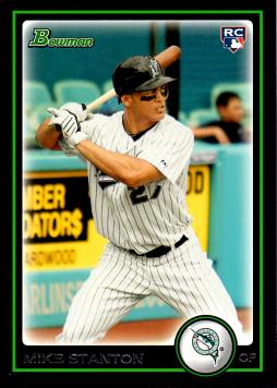 2010 Bowman Draft Picks Baseball Giancarlo Stanton Rookie Card