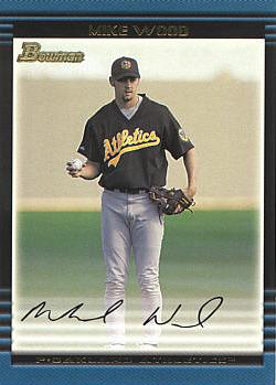 2002 Bowman Draft Mike Wood Rookie Card