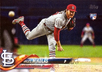 2018 Topps Update Baseball Miles Mikolas Rookie Card