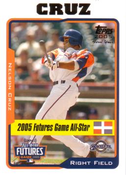 2005 Topps Update Nelson Cruz Rookie Card