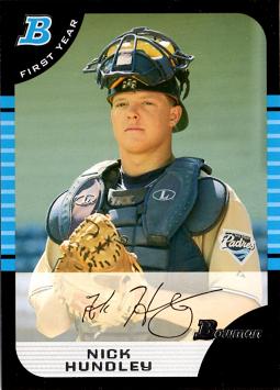 2005 Bowman Draft Picks Nick Hundley Rookie Card