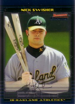 Nick Swisher Bowman Chrome Rookie Card