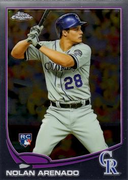 2013 Topps Chrome Baseball Nolan Arenado Rookie Card