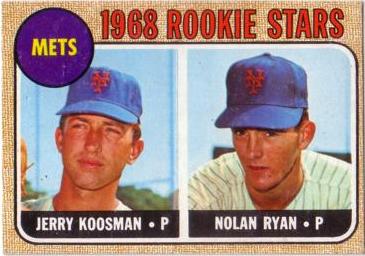 1968 Topps Nolan Ryan Baseball Rookie Card