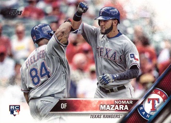 2016 Topps Update Baseball Nomar Mazara Rookie Card