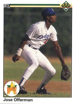 1990 Upper Deck Jose Offerman rookie card
