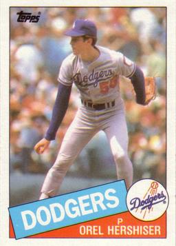 1985 Topps Orel Hershiser Rookie Card