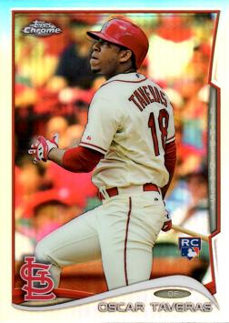 2014 Topps Chrome Refractor Oscar Taveras Rookie Card