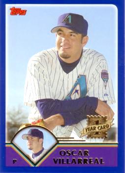 2003 Topps Traded Oscar Villarreal Rookie Card