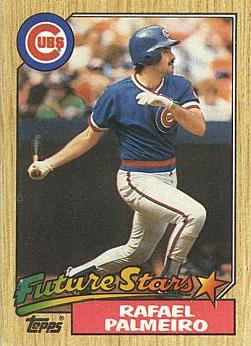 1987 Topps Rafael Palmeiro rookie card