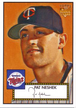 2006 Topps 52 Pat Neshek Rookie Card