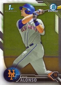 2016 Biowman Chrome Baseball Pete Alonso Pre-Rookie Card