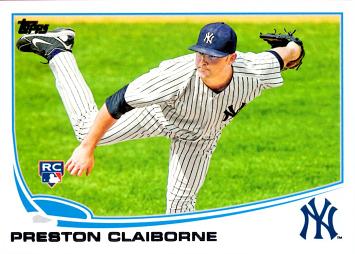 2013 Topps Update Preston Claiborne Rookie Card