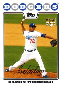 2008 Topps Ramon Troncoso Rookie Card