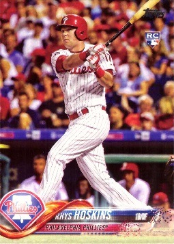 2018 Topps Baseball Rhys Hoskins Rookie Card