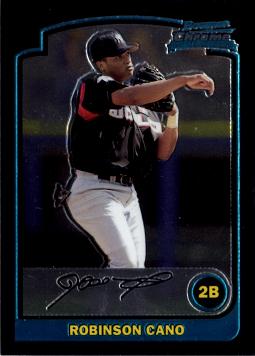 2003 Bowman Chrome Draft Picks Robinson Cano Rookie Card