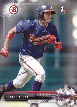 Ronald Acuna 1st Bowman Baseball Card