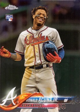 Ronald Acuna Topps Update Chrome Rookie Card