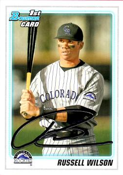 2010 Bowman Russell Wilson Baseball Card