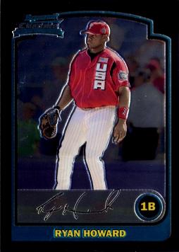 2003 Bowman Chrome Ryan Howard Rookie Card