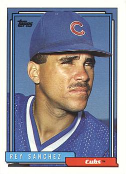 1992 Topps Traded Rey Sanchez rookie card
