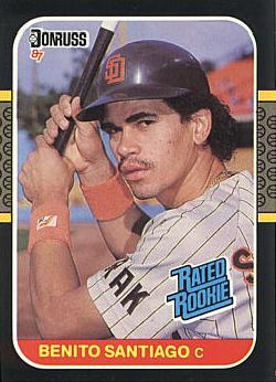 1987 Donruss Benito Santiago Rookie Card