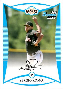 Sergio Romo 1st Bowman Card