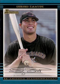 2002 Bowman Draft Picks Sergio Santos Rookie Card