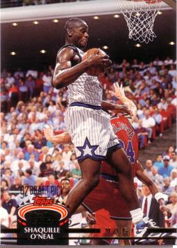 1992 / 93 Stadium Club Shaquille O'Neal Rookie Card