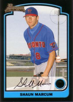 2003 Bowman Draft Picks Shaun Marcum Rookie Card