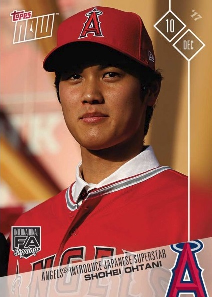 Shohei Ohtani 2017 Topps Now Angels Baseball Card