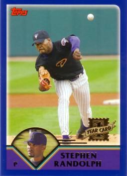 2003 Topps Traded Stephen Randolph Rookie Card