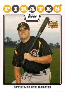 2008 Topps Baseball Steve Pearce Rookie Card