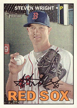 2016 Topps Heritage Baseball Steven Wright Rookie Card