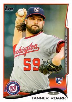 2014 Topps Baseball Tanner Roark Rookie Card