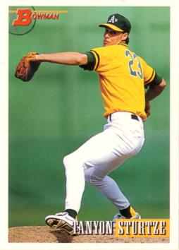 1993 Bowman Tanyon Sturtze Rookie Card