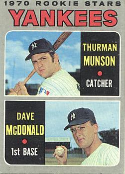 1970 Topps Thurman Munson Rookie Card