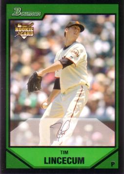 2007 Bowman Draft Picks Tim Lincecum Rookie Card