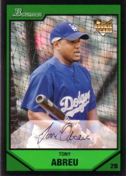 2007 Bowman Draft Picks Tony Abreu Rookie Card