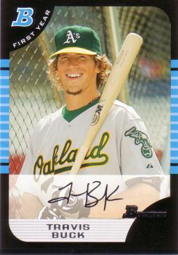 2005 Bowman Draft Picks Travis Buck Rookie Card