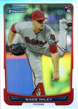 Wade Miley Bowman Chrome Refractor Rookie Card