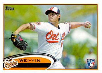 2012 Topps Wei-Yin Chen Rookie Card