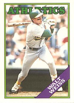 1988 Topps Traded Walt Weiss Rookie Card