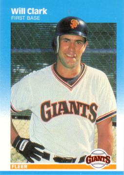 1987 Fleer Will Clark Rookie Card