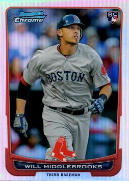 Will Middlebrooks Bowman Chrome Refractor Rookie Card