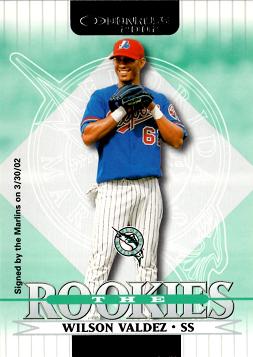 2002 Donruss the Rookies Wilson Valdez Rookie Card